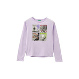 United Colors Of Benetton - Long Sleeve Printed T-shirt - Sold by FIG