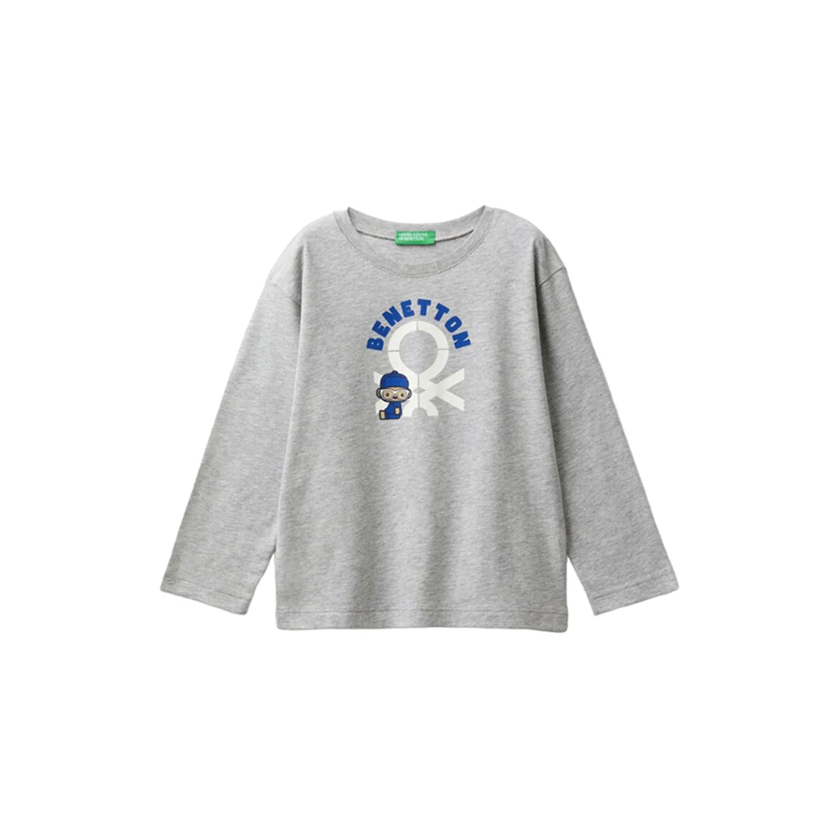 United Colors Of Benetton - Printed Long Sleeve T-shirt For Kids - Sold by FIG