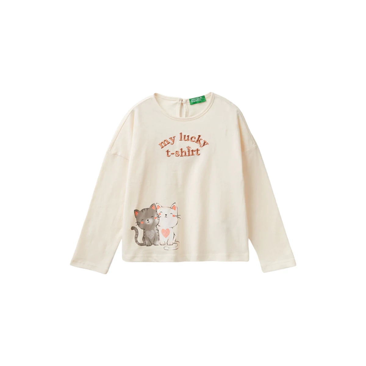 United Colors Of Benetton - Printed Long Sleeve T-shirt - Sold by FIG