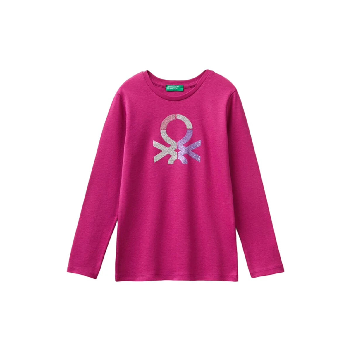 United Colors Of Benetton - Long Sleeve Crew Neck T-shirt - Sold by FIG