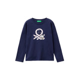 United Colors Of Benetton - Long Sleeve Crew Neck T-shirt - Sold by FIG