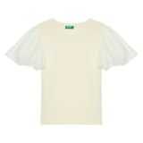 United Colors Of Benetton - Ruffle Sleeve T-shirt - Sold by FIG