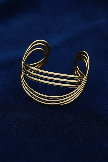 Elegant Multi-Strand Gold Bracelet