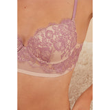 Women Secret - lace and mesh padded bustier bra - Sold by FIG