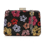 MR. joe - Floral Sequin Evening Clutch Bag