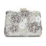 MR. joe - Floral Sequin Evening Clutch Bag