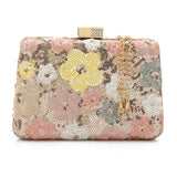 MR. joe - Floral Sequin Evening Clutch Bag