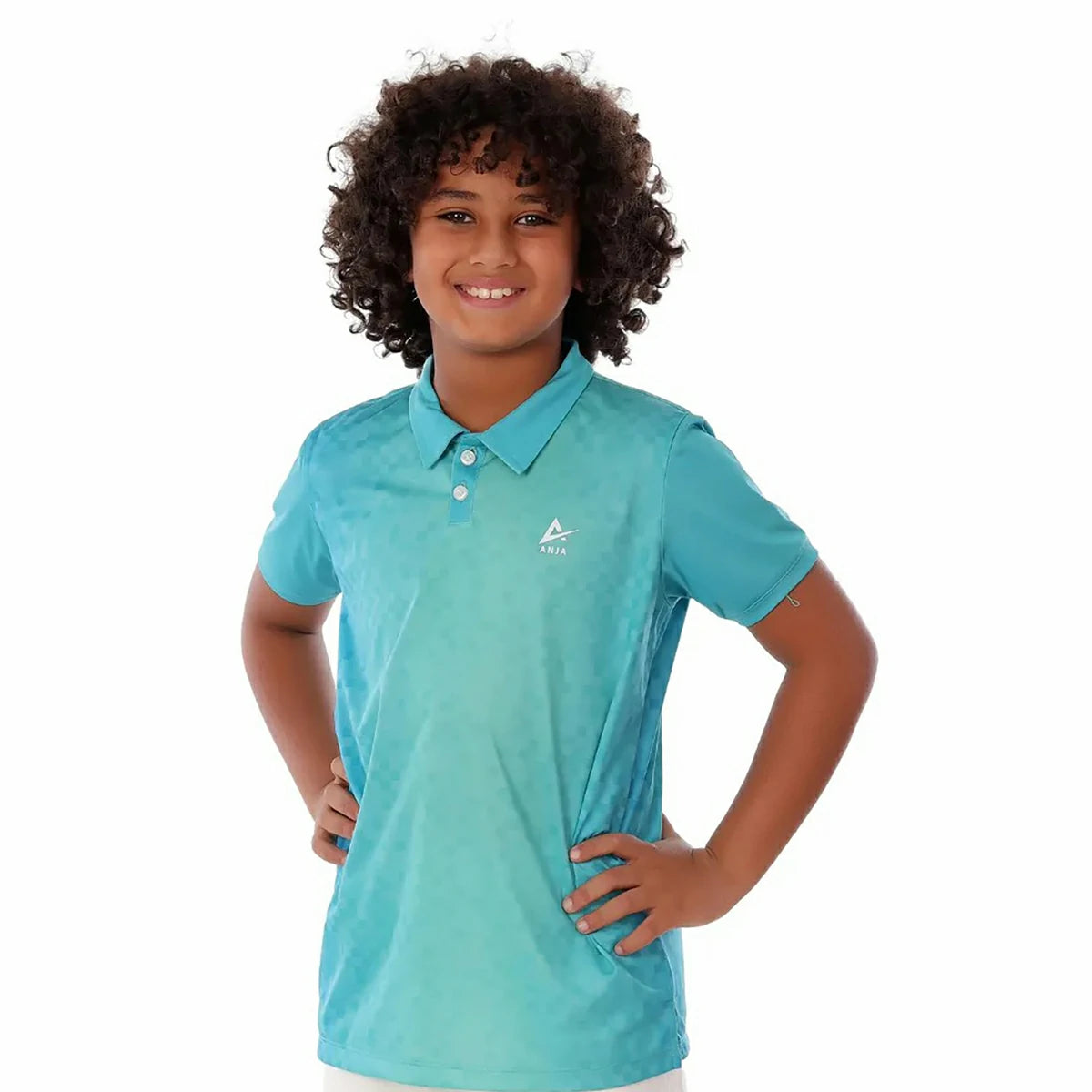 Anja - Light Blue Polo T-shirt 0143-For boys