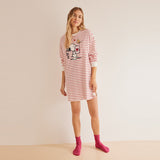 Women Secret - Snoopy striped nightgown - Sold by FIG