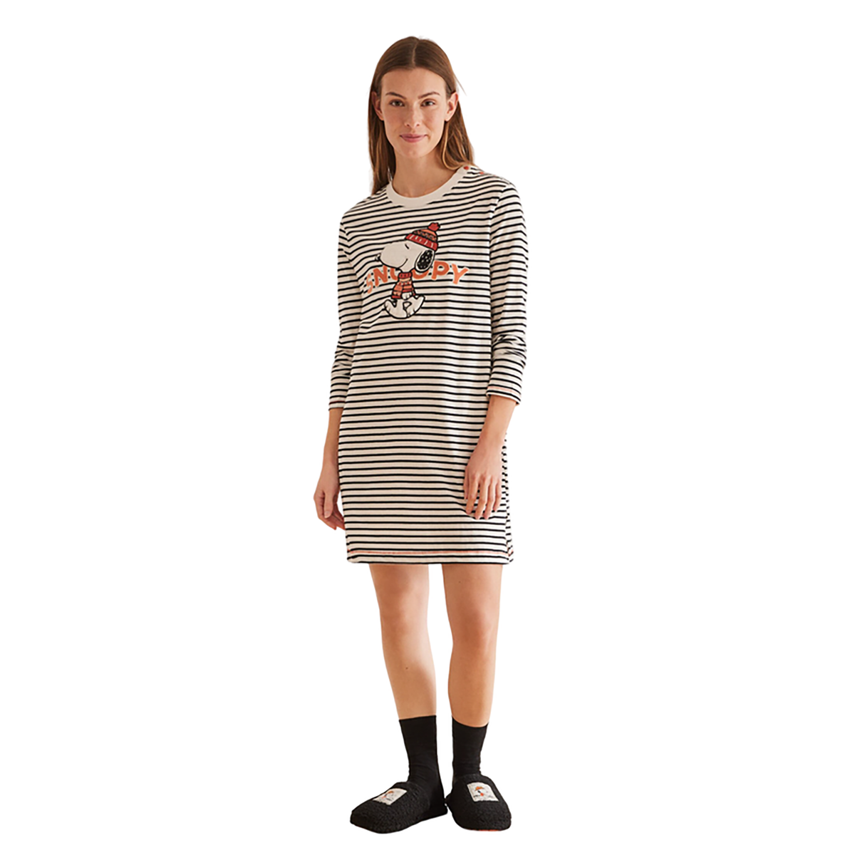Women Secret - Snoopy striped nightgown - Sold by FIG