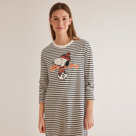 Women Secret - Snoopy striped nightgown - Sold by FIG