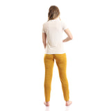 Red circle -  - Women's half-sleeved pajamas with chest pocket and trousers