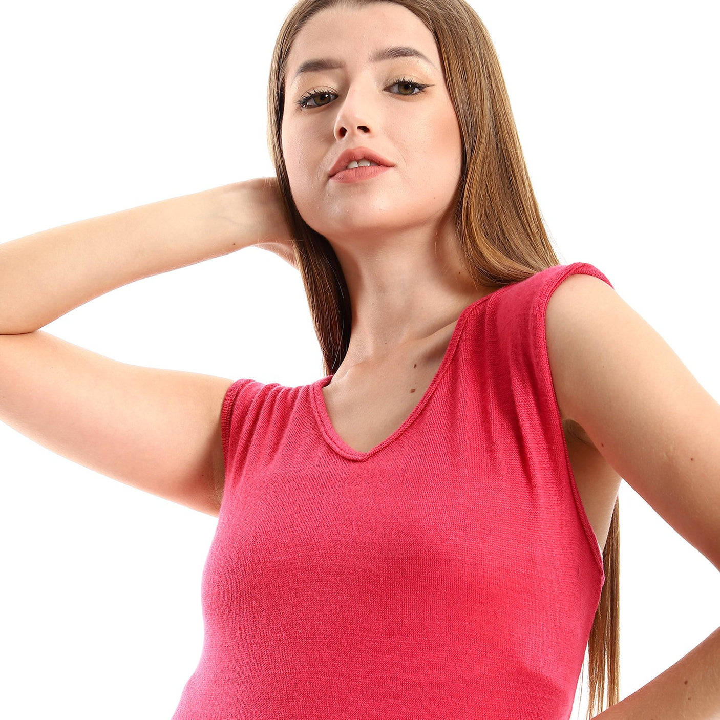 Red circle -  Solid Sleeves Tiered Sleepshirt