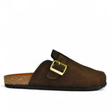 Leazus - Leather SnapClog - Brown