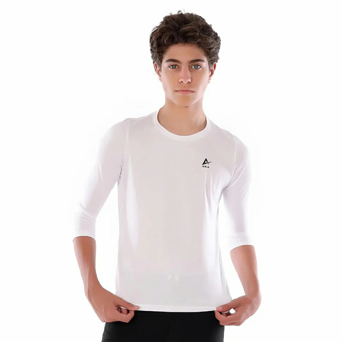 Anja - White Sports T Shirt 0148-For boys