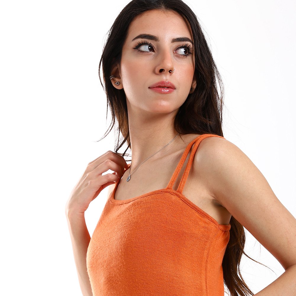 Red circle -  - Solid 2 Types Of Sleeves Short Sleepshirt