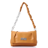 Mr Joe - Magnetic and Zipper Closure Cross-Body Bag - Bronze Brown