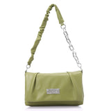 Mr Joe - Magnetic and Zipper Closure Cross-Body Bag - Olive