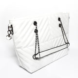 Glitter - Women Hand Bag - White