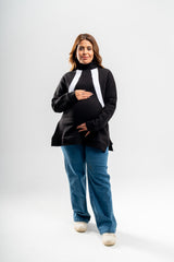 Hesper - Volcano Nursing and Maternity High-Neck Sweatshirt