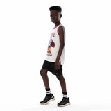 Anja - White Basketball T-shirt 0016-For boys