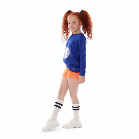 Anja - Orange Sports Shorts 0119-For Girls