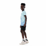 Anja - White and Light Blue Volleyball T-shirt 0068-For boys