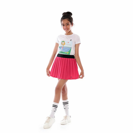 Anja - Pink Tennis Skirt 0125-For Girls