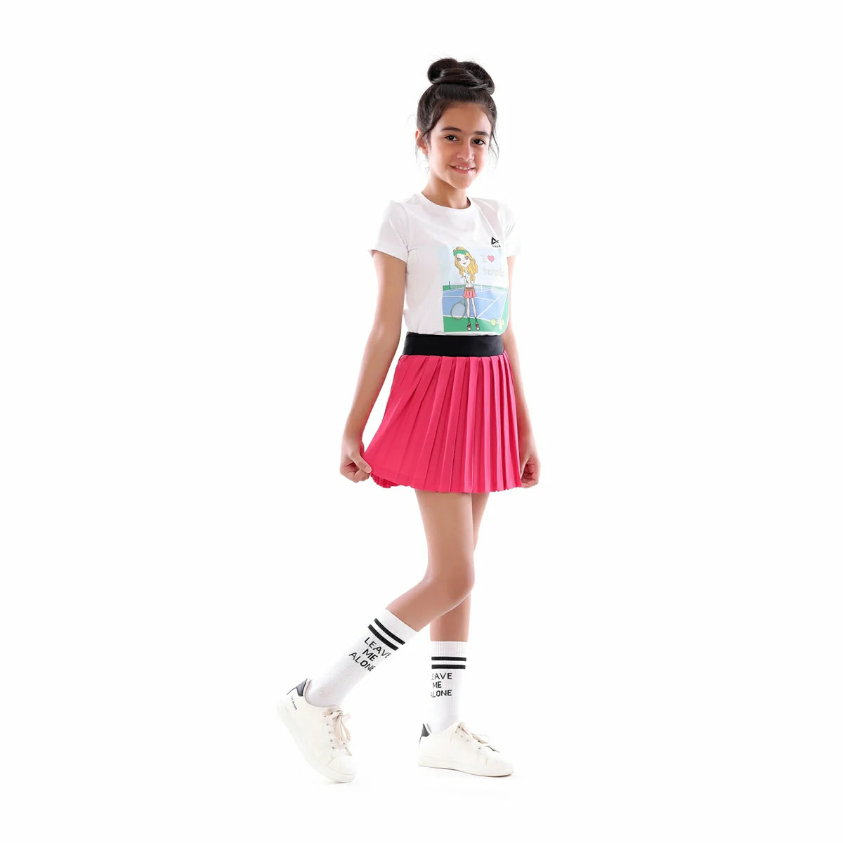 Anja - Pink Tennis Skirt 0125-For Girls