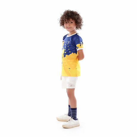 Anja - Yellow and Blue Football T-shirt 0037-For boys