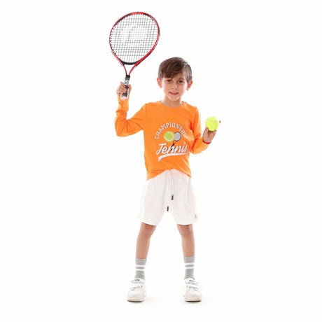 Anja - Orange Tennis T-Shirt 0089-For boys