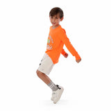 Anja - Orange Tennis T-Shirt 0089-For boys