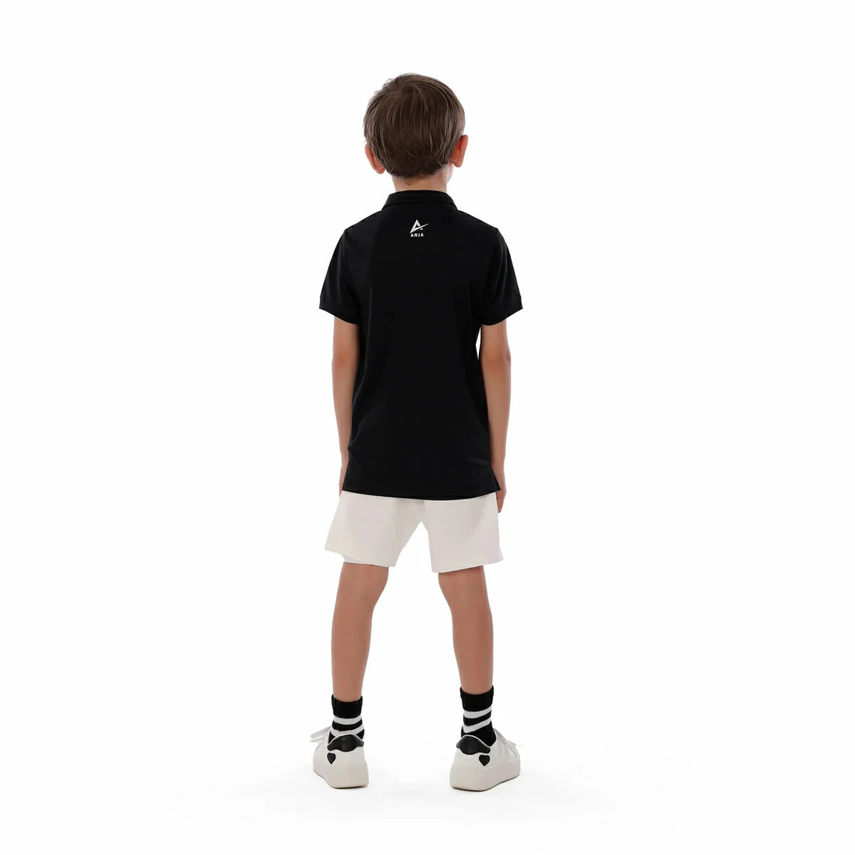 Anja - Black Polo Shirt 0141-For boys
