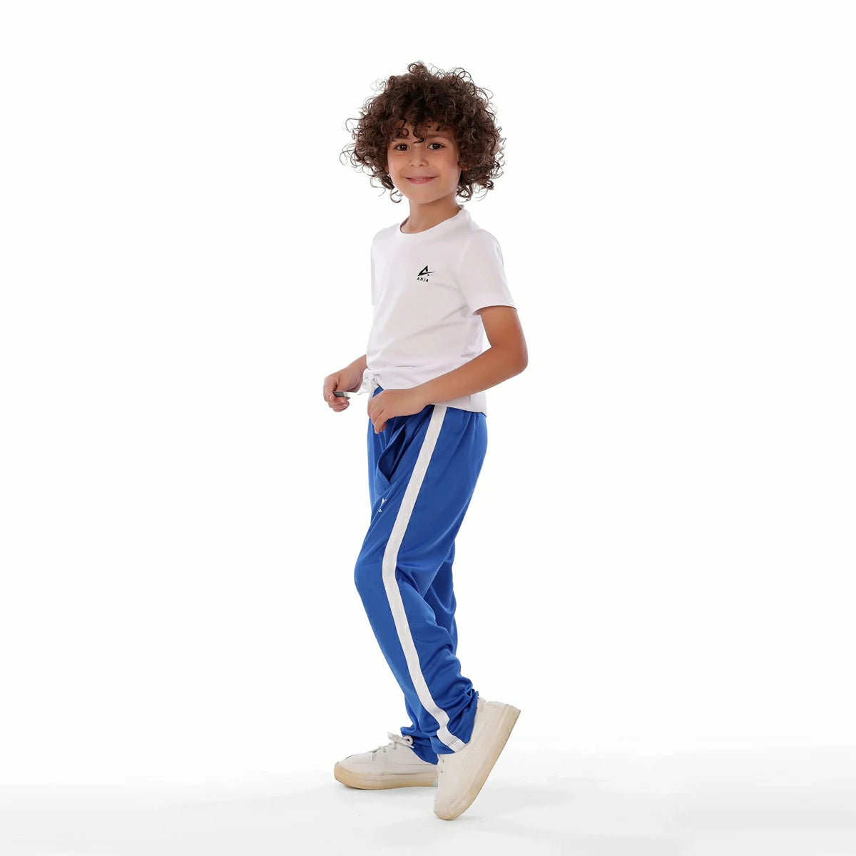 Anja - White Sports T Shirt 0144-For boys