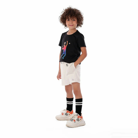 Anja - Black Tennis T-shirt 0082-For boys