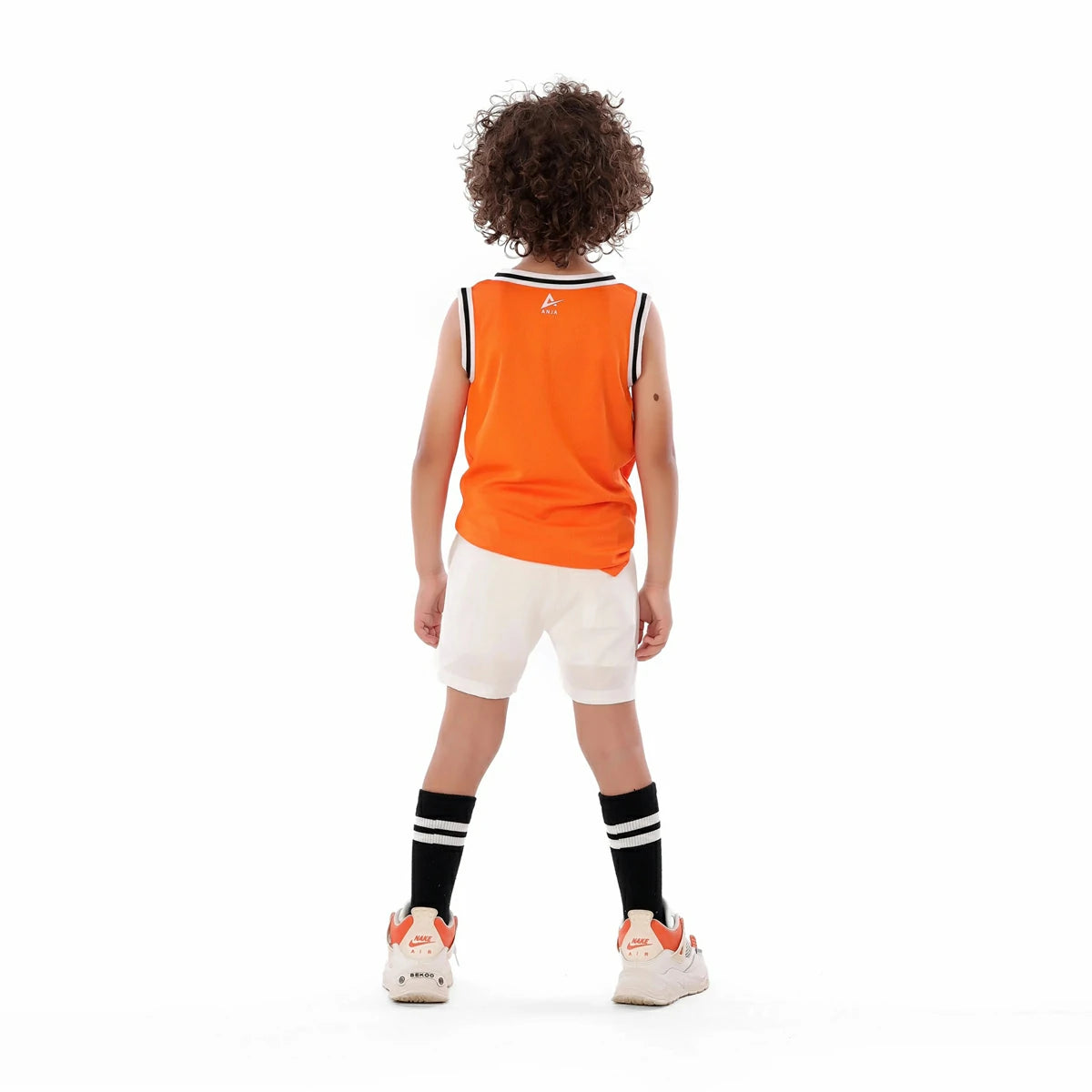 Anja - Orange Top Basketball T-Shirt 0015-For boys
