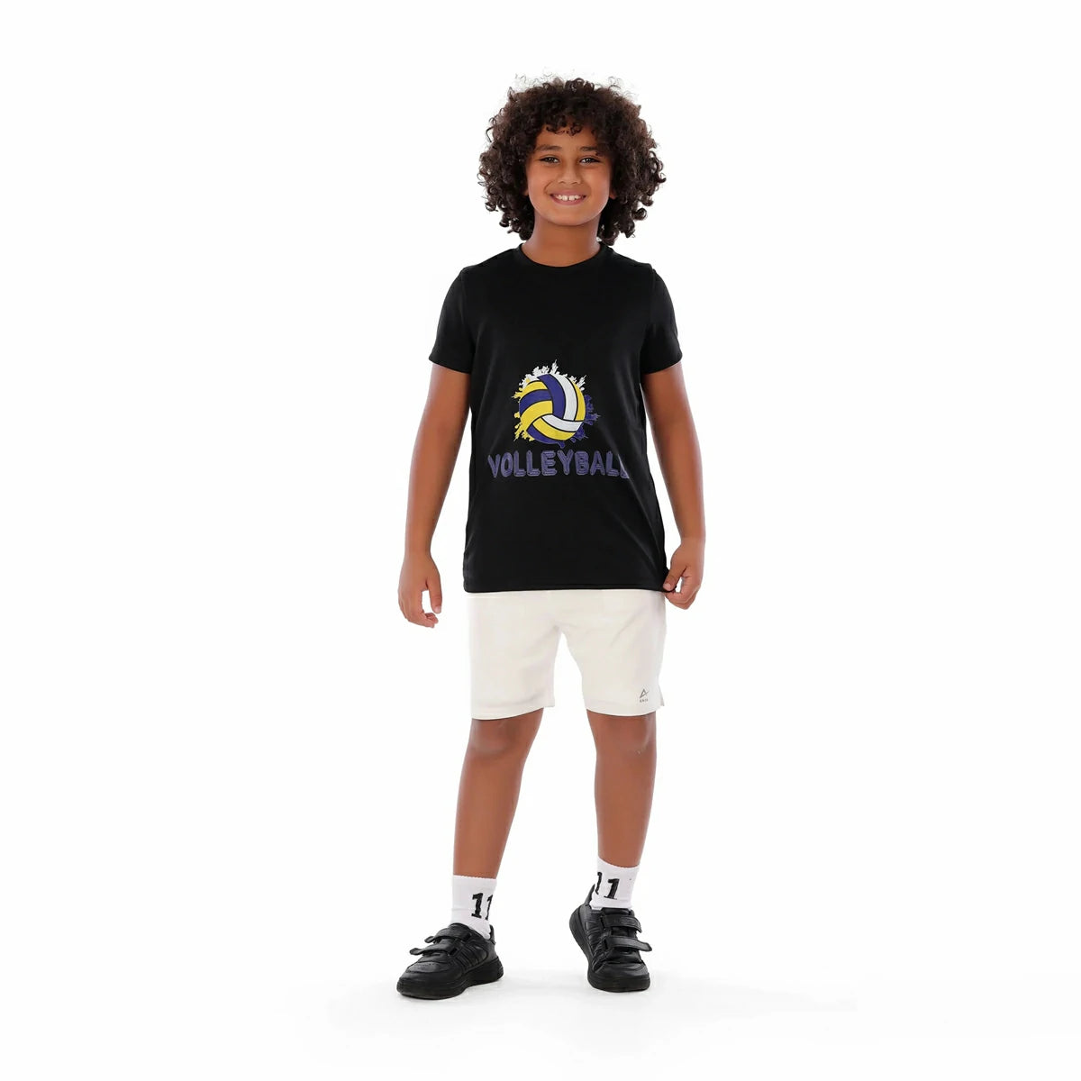 Anja - Black Volleyball T-shirt 0066-For boys