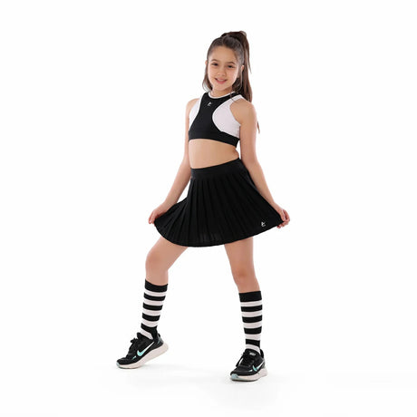 Anja - Black Tennis Skirt 0122-For Girls