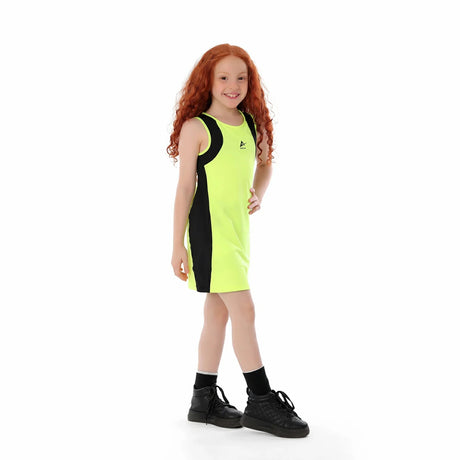 Anja - Neon Yellow Sport Dress 0136-For Girls