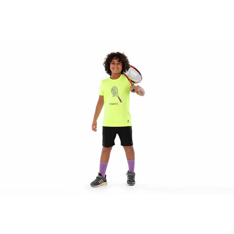 Anja - Yellow Tennis T-shirt 0083-For boys