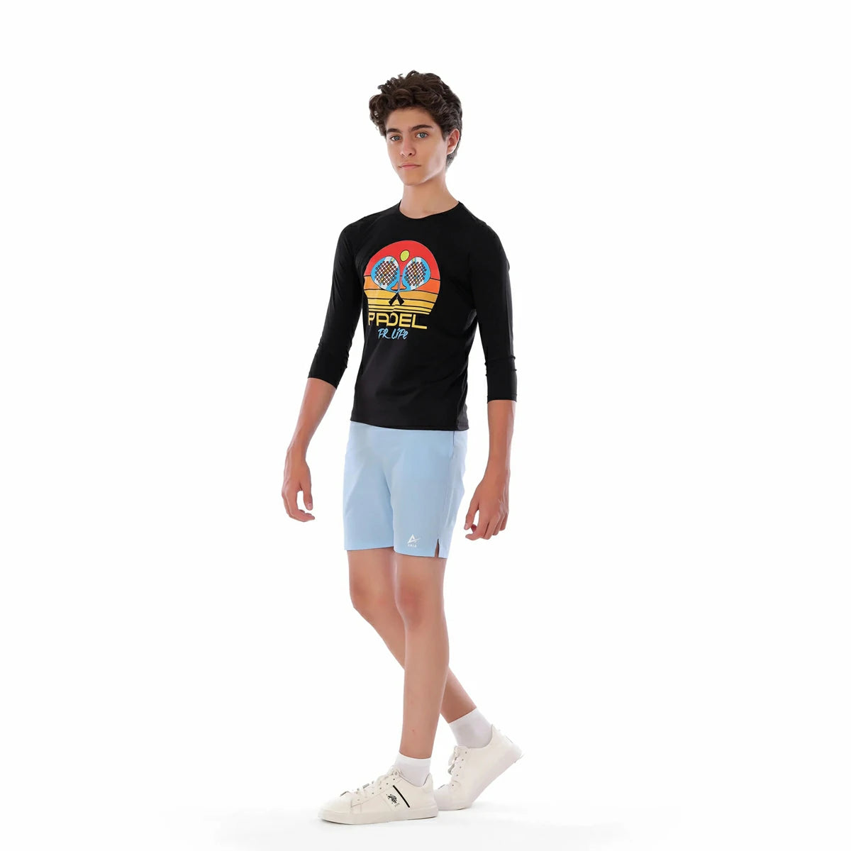 Anja - Black Padel T-Shirt 0106-For boys