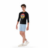 Anja - Black Padel T-Shirt 0106-For boys