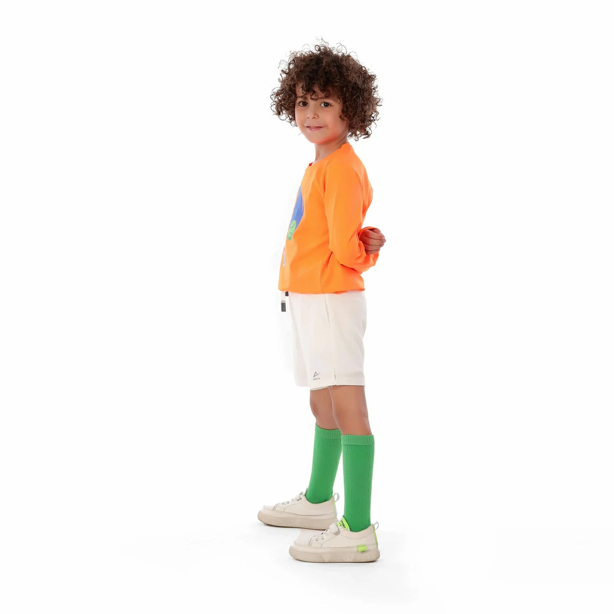 Anja - Orange Padel T-Shirt 0107-For boys