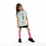 Anja - Light Blue Basketball T-Shirt 0005-For Girls
