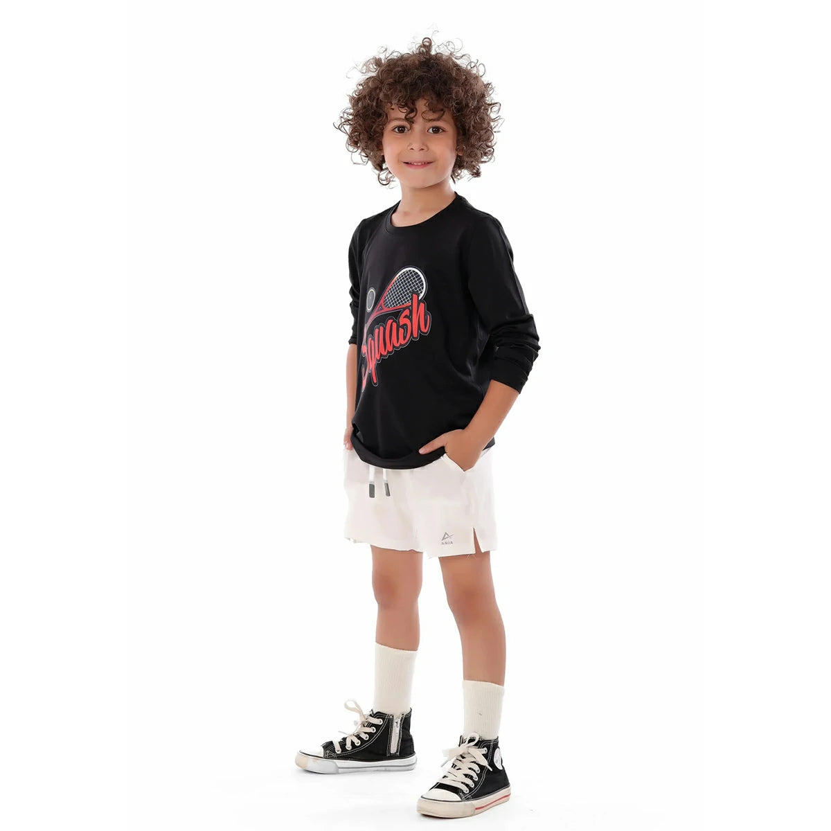 Anja - Black Squash T-Shirt 0097-For boys