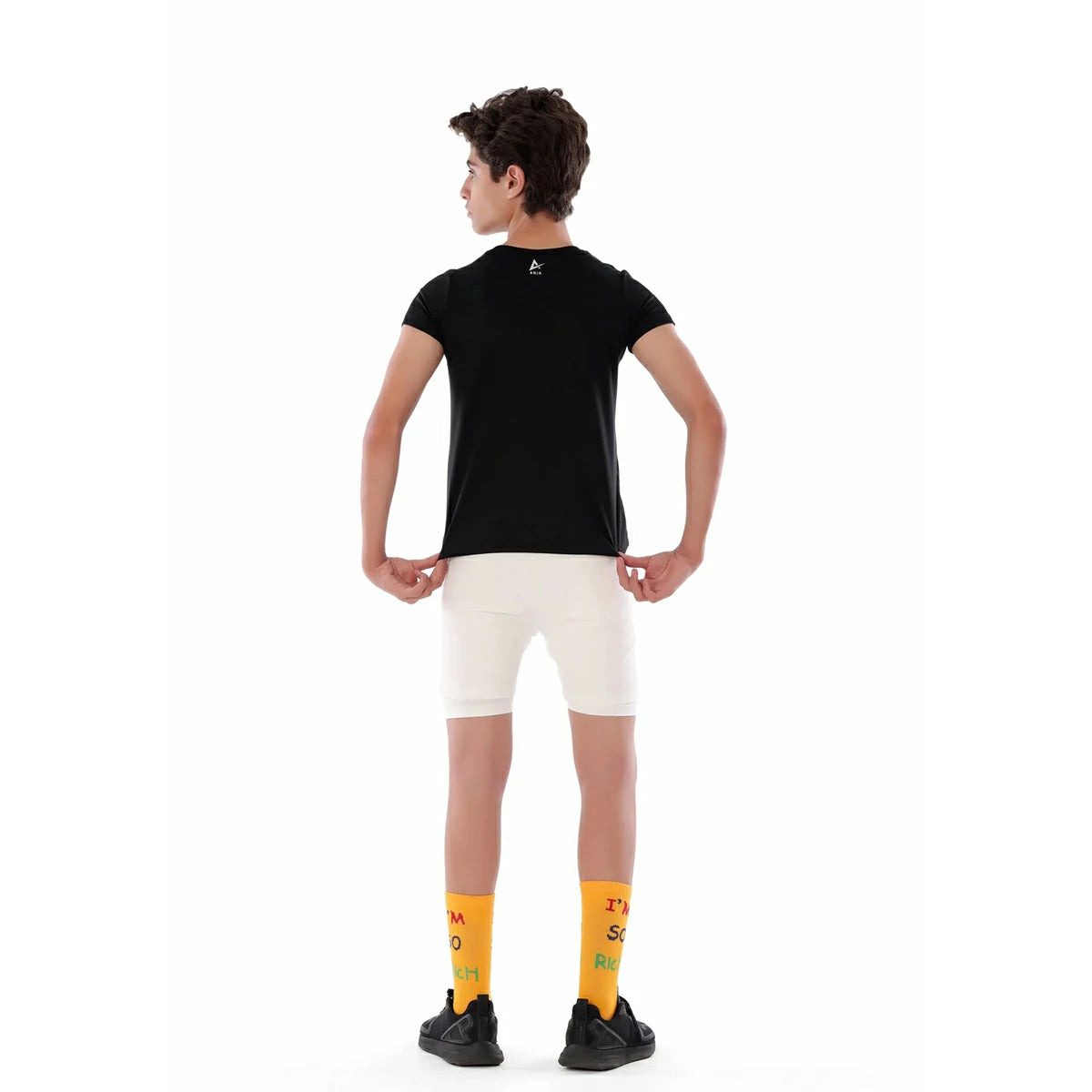 Anja - Black Handtball T-shirt 0055-For boys