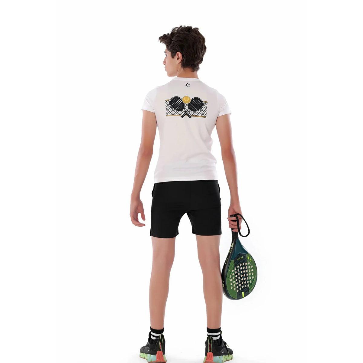 Anja - White Padel T-Shirt 0099-For boys