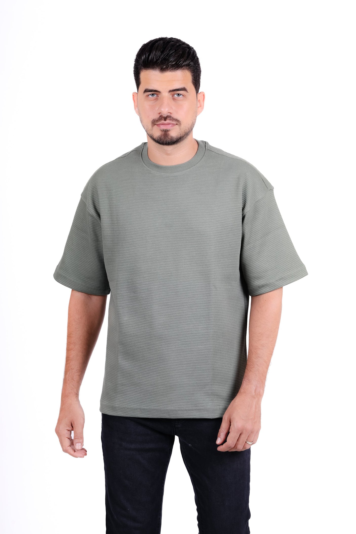 Basic Round Waffle T_Shirt