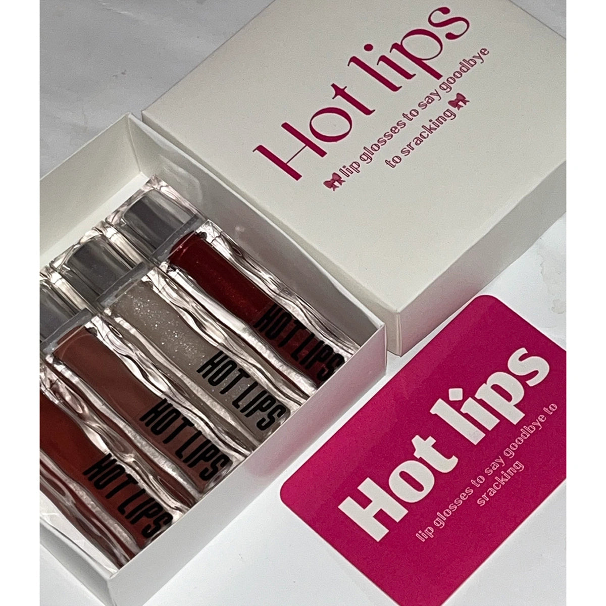 Hot Lips - Lip Gloss mega brush set 4 shades For Women