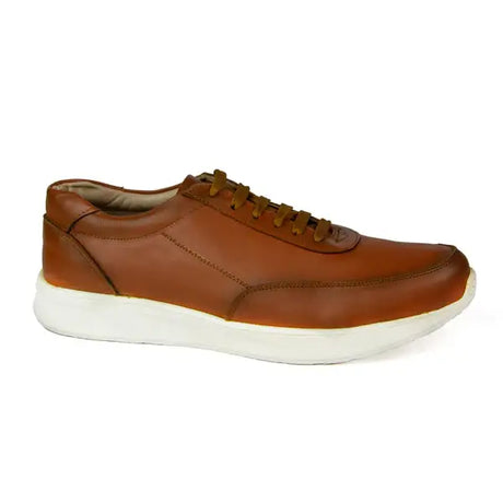Leazus - ORCA LEATHER SNEAKER - HAVANA